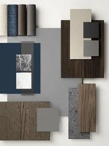 Samenstelling van kleuren en materialen voor een stijlvolle meet & eat-ruimte