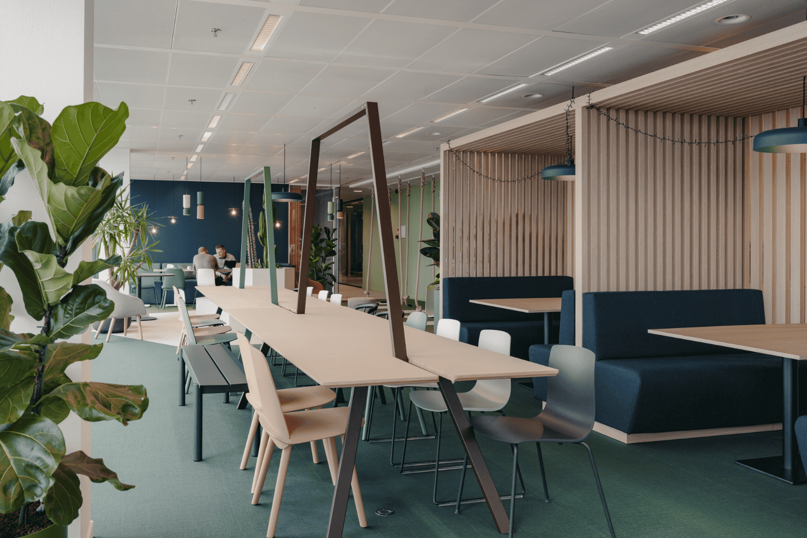 Kantoor met duurzame materialen