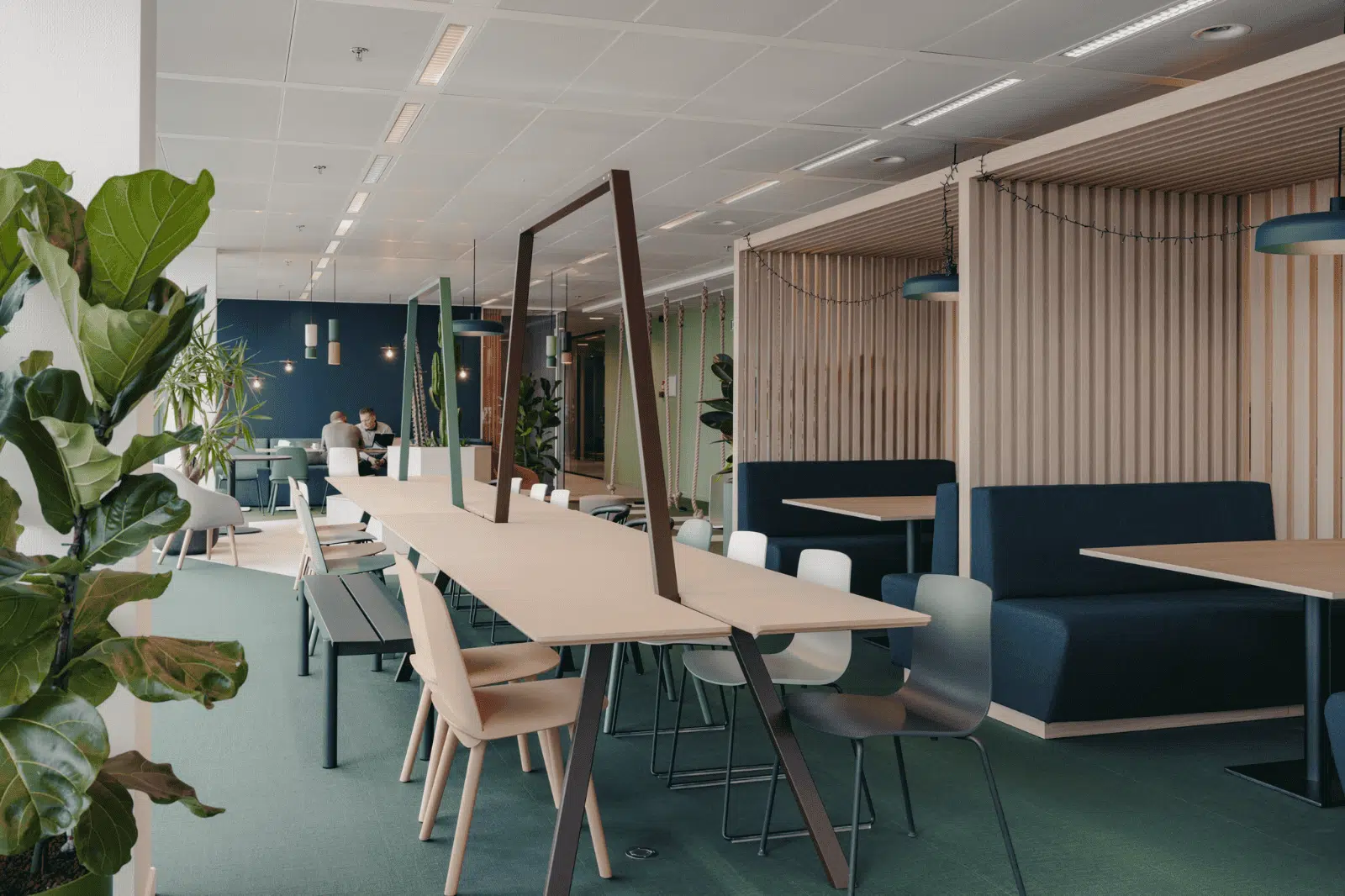 Kantoor met duurzame materialen